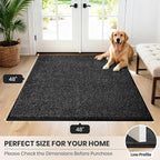 PURRUGS Dirt Trapping Door Mat 48" x 48", Non-Slip Machine Washable Entryway Rug - Image 8