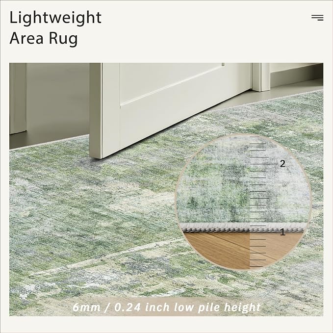 Soalmost Runner Rug 2x8 Washable Non-Slip Hallway Runner Rugs - Image 7