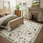 8x10 Area Rugs for Living Room: Washable Bedroom Rug Stain Resistant Non Slip - Image 2