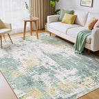 5x7 Area Rugs, Neutral Machine Washable Rugs - Image 7