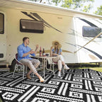 Outdoor Patio Plastic Straw Rug by Kalafun