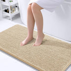 OLANLY Large Bathroom Rugs 40x24, Extra Soft Absorbent Chenille Bath Rugs by OLANLY