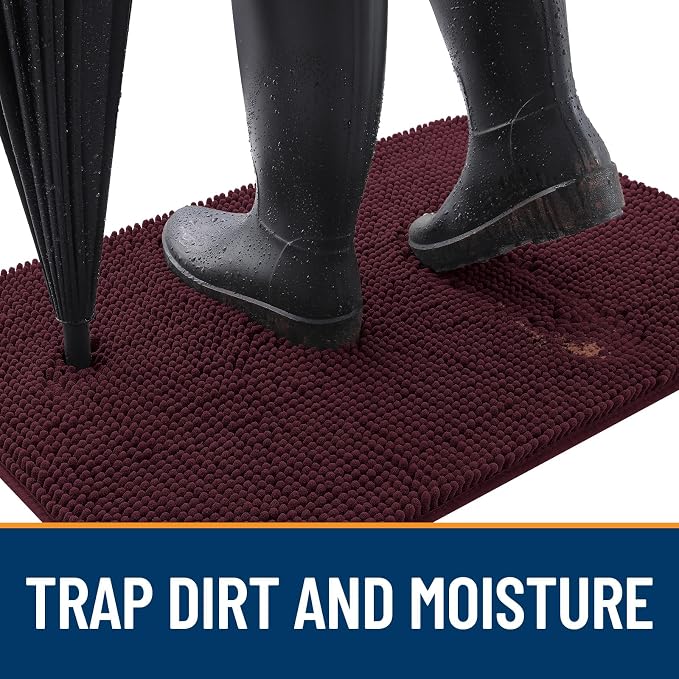 OLANLY Dog Door Mat for Muddy Paws 44x24, Absorbs Moisture and Dirt, Absorbent - Image 2
