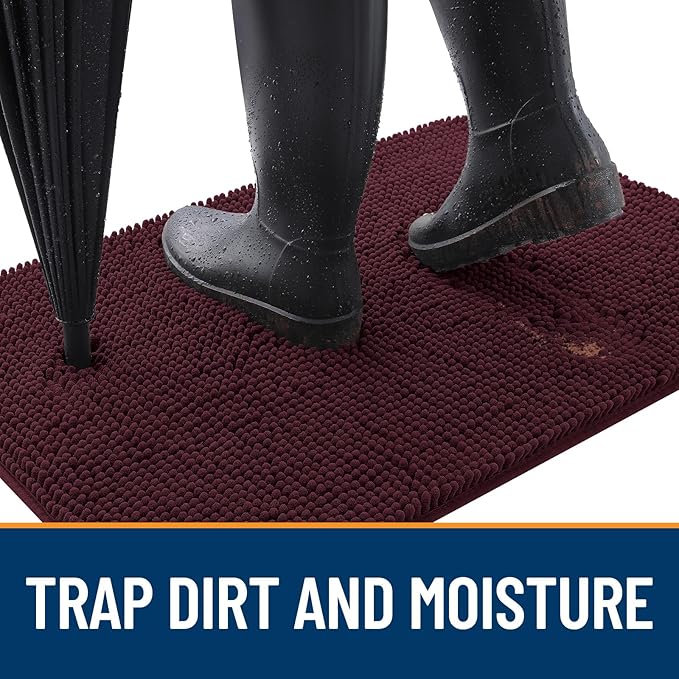 OLANLY Dog Door Mat for Muddy Paws 59x32, Absorbs Moisture and Dirt, Absorbent - Image 2