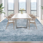 Area Rugs 9x12 Living Room: Washable Rug Modern Abstract Large Rugs Soft Non - Image 4