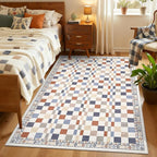 GarveeHome 5x7 Rug for Living Room Machine Washable Modern Checkered Area Rug - Image 7
