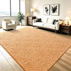 Macgace 5x7 Apricot Area Rug, Soft Shag Carpet, Washable Living Room Rugs by Macgace