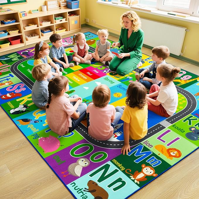 HOMORE Kids Educational Rug, 8x10 Kids Collection Area Rug - Image 5