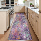 RELEANY Washable Area Rugs 2'x6' Non-Slip Modern Abstract Soft by RELEANY
