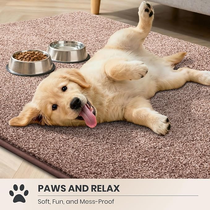PURRUGS Easy Care Area Rug 4ft x 6ft, Non-Slip Machine Washable Entryway Rug - Image 3