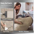 8x10 Area Rugs for Living Room: Fluffy Shag Soft Washable Rug Large Fuzzy Plush - Image 3