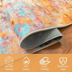 6x9 Area Rugs for Living Room Rug Washable: Abstract Rug for Dining Room - Image 4