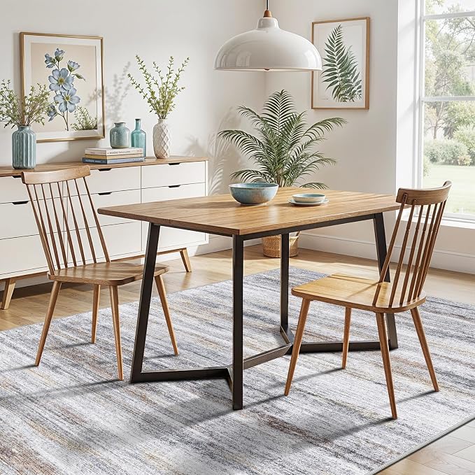 5x7 Area Rug for Living Room: Non-Slip Washable Rugs for Dining Room Bedroom - Image 3