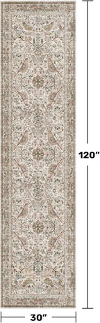 Hazo Haus Boho Moss 2'6"x10' Long Hallway Runner Rug - Image 2