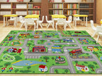 Capslpad Kids Rug Educational Play Rug 6.6' x 9.8' Classroom Rug Traffic Road by CapslpadDirect