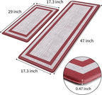 Mattitude Kitchen Mats Set of 2 Cushioned 0.47 inch Thick Rugs Non-Skid - Image 3