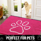 Smiry Dog Door Mat for Muddy Paws, Absorbent Dirt Trapper Non Slip Quick Dry - Image 7