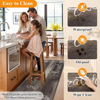 HEBE Anti Fatigue Kitchen Rugs Set of 2, Non Slip Cushioned Kitchen Mats - Image 6