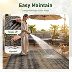 MontVoo Outdoor Rug Waterproof 6x9 ft Outdoor Carpet Patio Rug Mat Reversible - Image 9