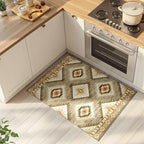 Area Rug 2x3 Rug Machine Washable Non-Slip Low Pile Print Pattern Western Rug - Image 4