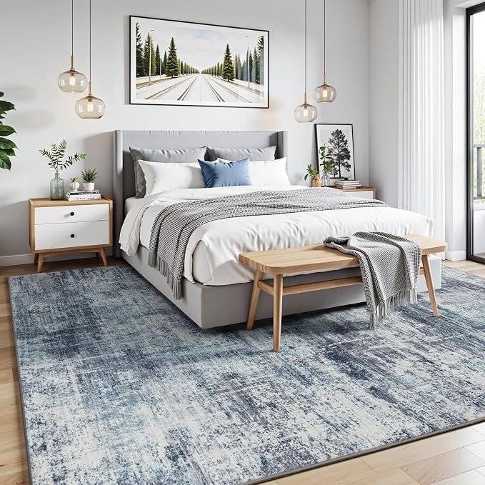 Lofus 5x7 Area Rug for Living Room, Neutral Modern Washable Carpet for Bedroom - Image 2