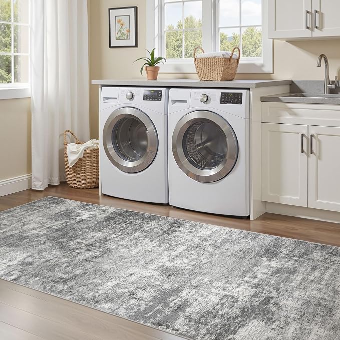 DMOYEST 3x10 Washable Runner Rug, Non Slip Low Pile Carpet Runner - Image 8