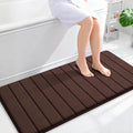 OLANLY Memory Foam Long Bathroom Rugs Runner 47x24, Super Soft Absorbent Bath by OLANLY