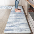 KIMODE Kitchen Mats for Floor, Abstract Kitchen Rugs Sets of 2, Anti Fatigue by StayinComfortCookwithJoy