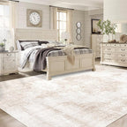 Area Rug 10x14 Vintage Rugs: Large Washable Living Room Rug Retro Medallion - Image 3