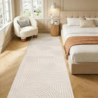 Pauwer 3x12 Washable Area Rugs for Living Room Modern Beige Solid Color Soft - Image 8