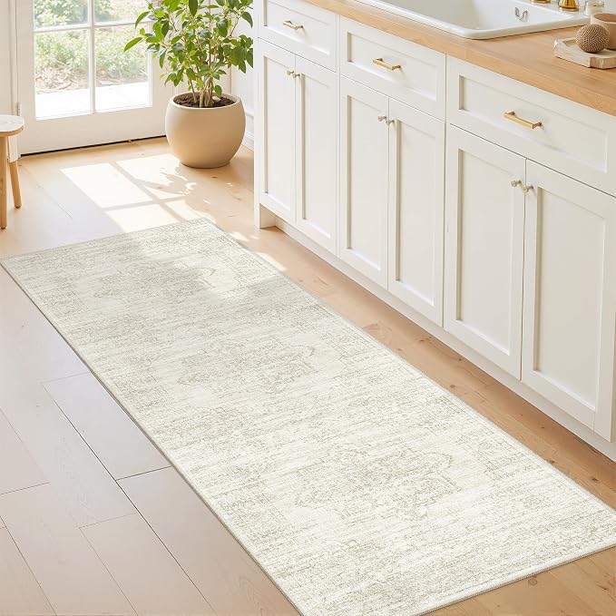 Washable Runner Rugs for Bedroom by Restydon