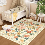 DUKINO 3x5 Area Rug, Floral Rugs by DUKINO
