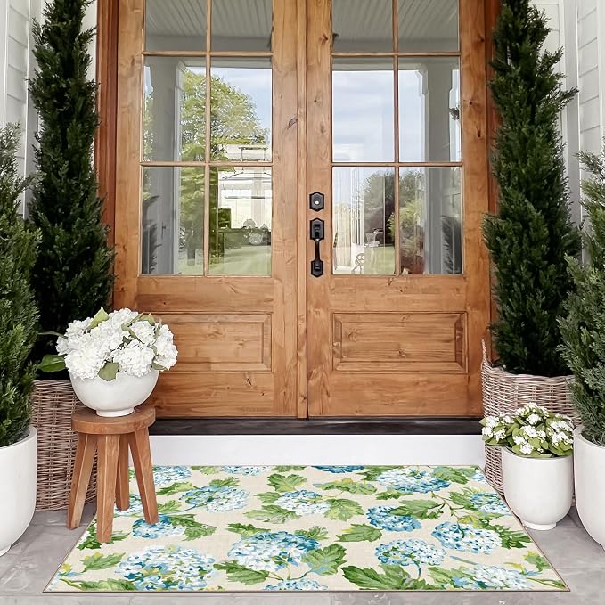 Floral Outdoor Rug - Image 4