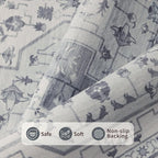 Rugxara 8x10 Washable Area Rug for Living Room, Extra Large Vintage Boho Rugs - Image 5