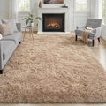 6x9 Area Rugs for Living Room Bedroom: Ultra Soft Fluffy Shag Rug Upgrade by Luxturiy
