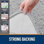 OLANLY Large Bathroom Rugs 59x35, Extra Soft Absorbent Chenille Bath Rugs - Image 6