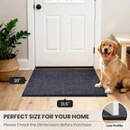 PURRUGS Dirt Trapping Door Mat 20" x 31.5", Non-Slip Machine Washable Entryway - Image 8