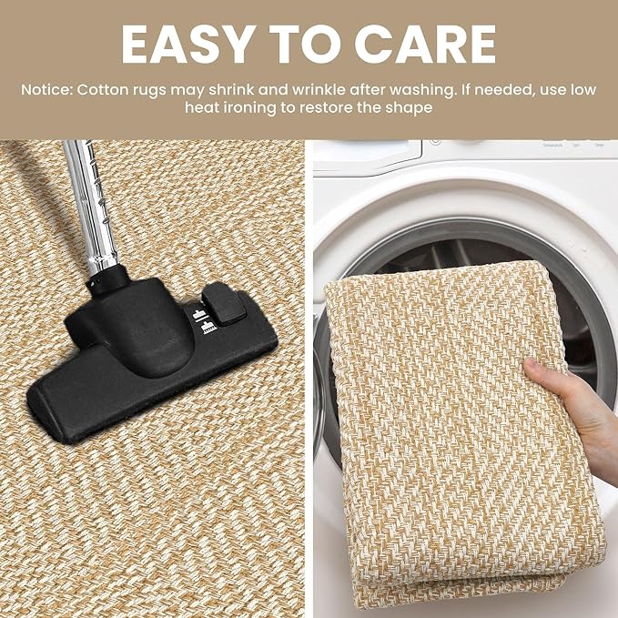 IOHOUZE Washable Runner Rug 3x8 Non Slip Rubber Backed Wide Hallway Runner - Image 5