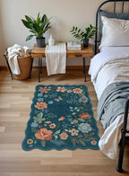 Lahome Floral Washable Entryway Rug, 2X3 Soft Kitchen Rugs Non-Slip, Ultra-Thin - Image 3