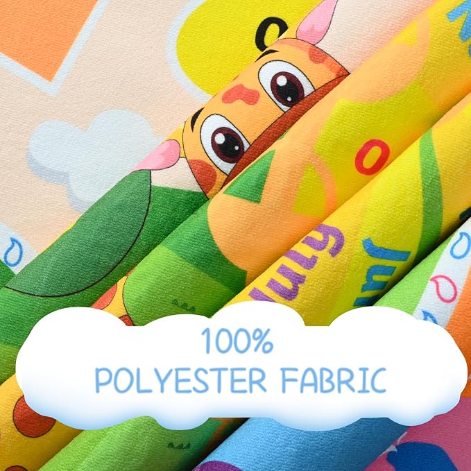 7x10 Playroom Rugs for Kids Washable, Educational and Fun Playmat - Image 4
