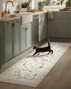 Machine Washable Kitchen Runner Rugs: 2'6"x8' Hallway Runner Non Slip Low Pile by palohom