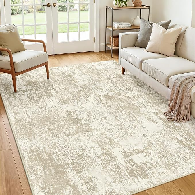 RELEANY Washable Area Rugs 8'x10' Non-Slip Modern Abstract Soft - Image 9