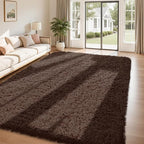 8x10 Area Rug for Living Room:Ultra Soft Fluffy Shag Brown Rugs, Large Fuzzy - Image 2