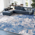 RELEANY Washable Area Rugs 7'x9' Non-Slip Modern Abstract Soft by RELEANY