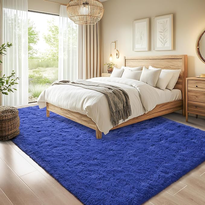 Chicrug Soft Area Rugs for Bedroom Living Room Plush Fluffy Rug 4x6 Feet - Image 3
