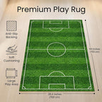 Soccer Rug for Kids, soft surface, non-slip backing, suitable for bedroom - Image 2