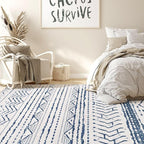 Nakagishi 5x7 Area Rug Living Room: Machine Washable Boho Large Neutral - Image 6