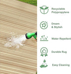 GENIMO Outdoor Rug for Patio Clearance, Lightweight Waterproof RV Camping Mat - Image 6