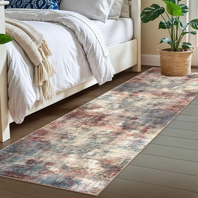 IOHOUZE Abstract Runner Rug 2x7 Ft Washable Runners - Image 6