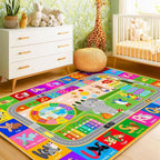 Pionblank Kids Rug for Bedroom Playroom Classroom Kindergarten, 3x4 Educational by PIONBLANK